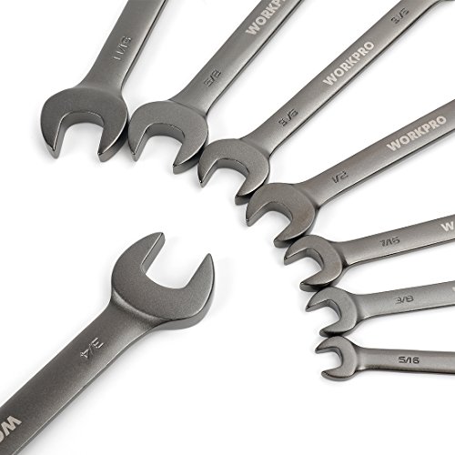 WORKPRO 8-piece Flex-Head Ratcheting Combination Wrench Set, Cr-V ...