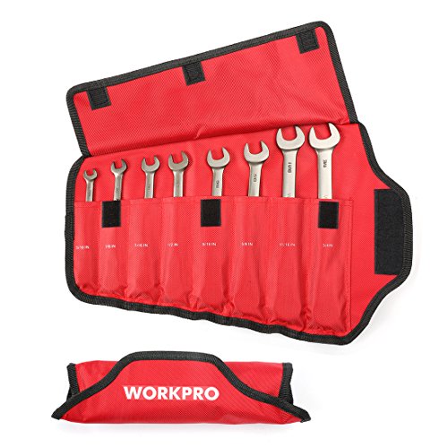 WORKPRO 8-piece Flex-Head Ratcheting Combination Wrench Set, Cr-V ...