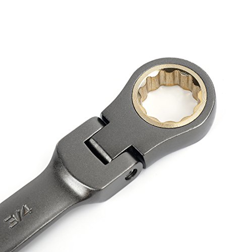 WORKPRO 8-piece Flex-Head Ratcheting Combination Wrench Set, Cr-V ...