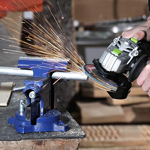 WORKPRO Bench Vise, 4-1/2 Heavy-Duty Utility Combination Pipe Hom...