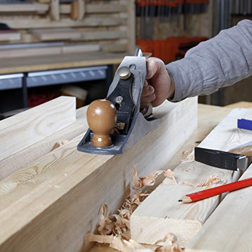 WORKPRO Block Plane, 2-Inch Wide Blade, Cast Iron Body, Adjustable...