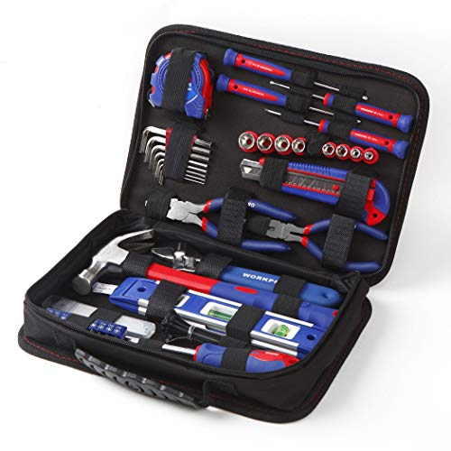 WORKPRO Home Tool Kit, 100 Piece Kitchen Drawer Household Hand Too...