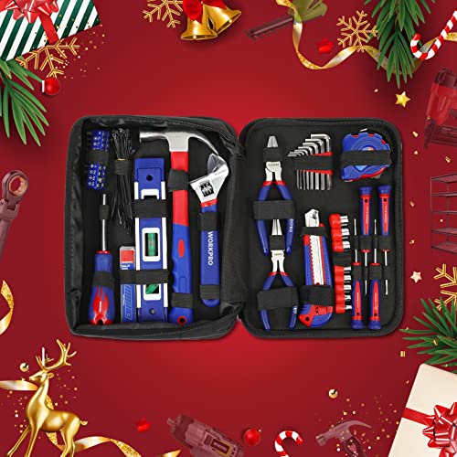 WORKPRO Home Tool Kit, 100 Piece Kitchen Drawer Household Hand Too...