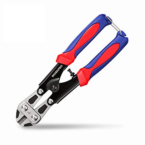 WORKPRO Mini Bolt Cutter 8-inch/210mm, CR-MO Small Bolt Cutter, He...