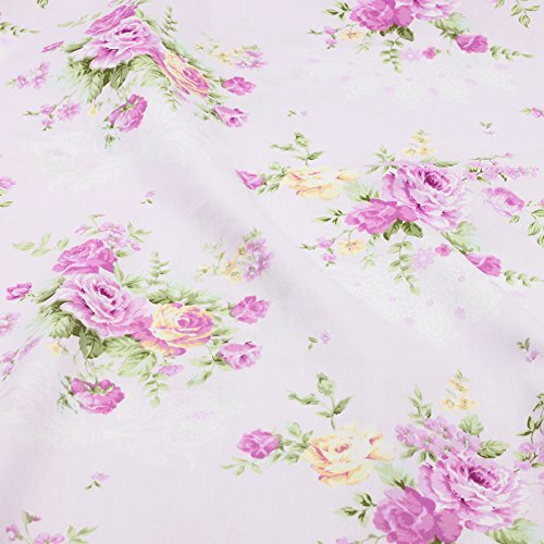 Sewing Cotton Fabric Fresh Floral Rose Quilting Bundle Fabric for ...