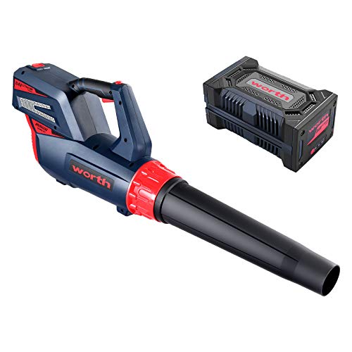 WORTH Cordless Leaf Blower - 84v Leaf Blower with Lithium-ion Batt...