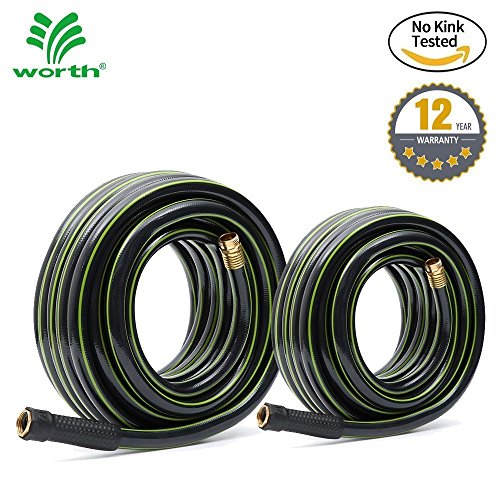 Worth Garden 5/8 x 50 50 FEET Kink Free Watering Garden Hose, ...