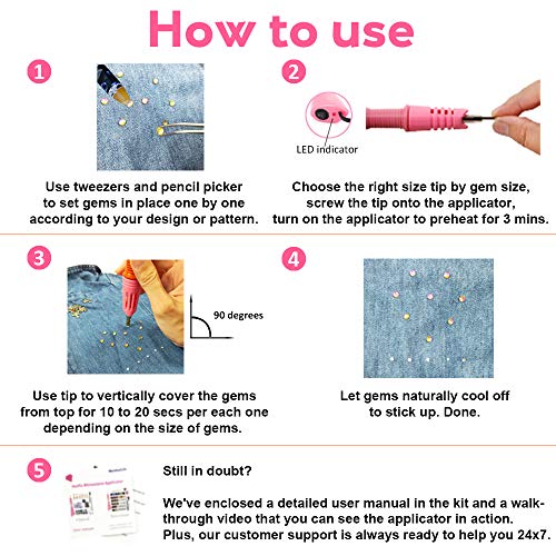 Hotfix Applicator, Hot Fix Rhinestone Setter Wand Tool, Hot-fix Be...