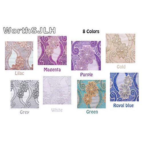 WorthSJLH French African Lace Fabrics 5 Yards 2019 New White Swiss...