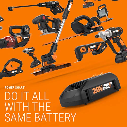 WG183 13-in Cordless Power Share 40V Grass Trimmer with Adjustable...