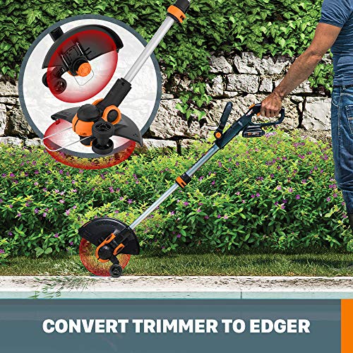 WORX WG163 GT 3.0 20V PowerShare 12 Cordless String Trimmer & Edg...