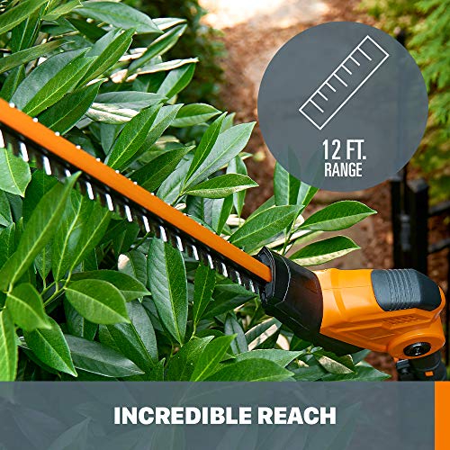 WORX WG252 20V Power Share Pole Hedge Trimmer 20, Battery and Cha...