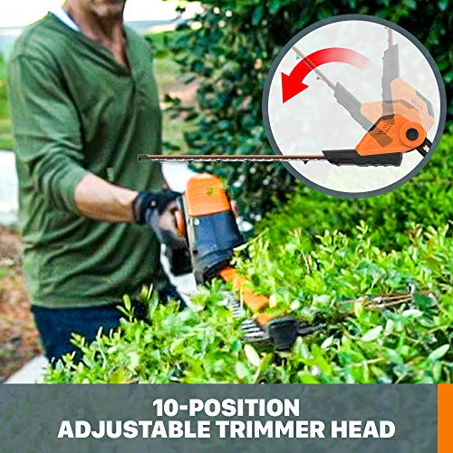 WORX WG252 20V Power Share Pole Hedge Trimmer 20, Battery and Cha...