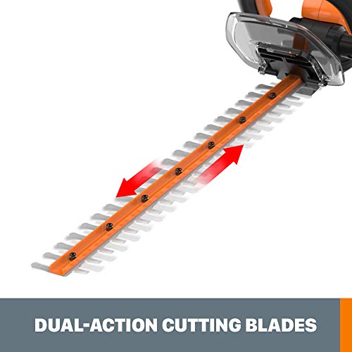WORX WG261 20V Power Share 22-Inch Cordless Hedge Trimmer, Battery...