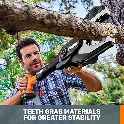 WORX WG320 20V Power Share Cordless 6-inch JawSaw Chainsaw with Au...