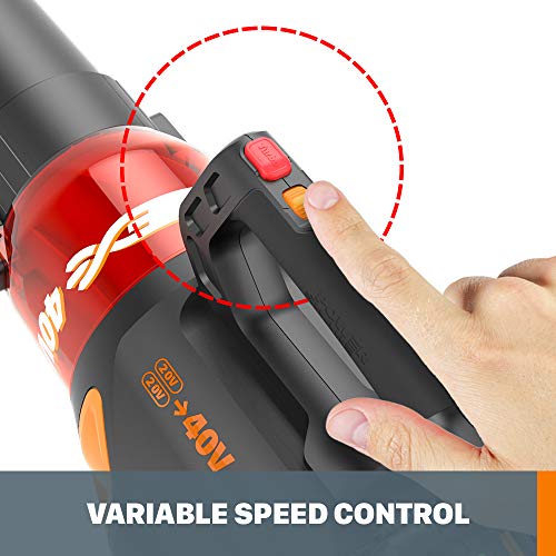 WORX WG584 40V Power Share Turbine Cordless Leaf Blower with Brush...