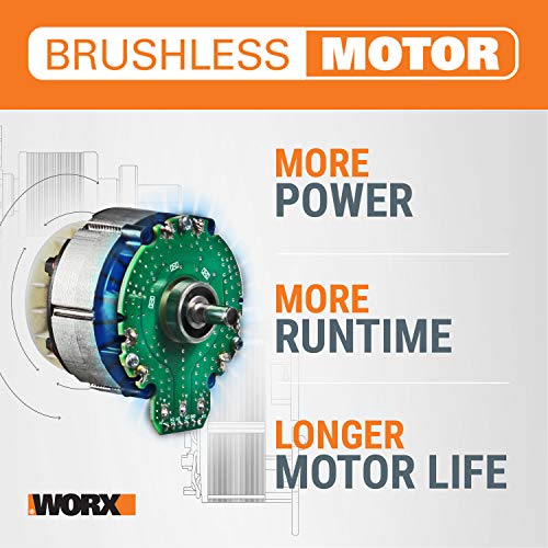 WORX WG584 40V Power Share Turbine Cordless Leaf Blower with Brush...