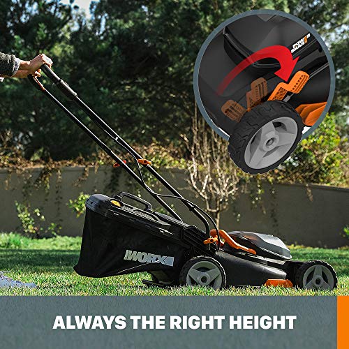Worx WG743 40V PowerShare 4.0Ah 17 Lawn Mower w/ Mulching & Intel...