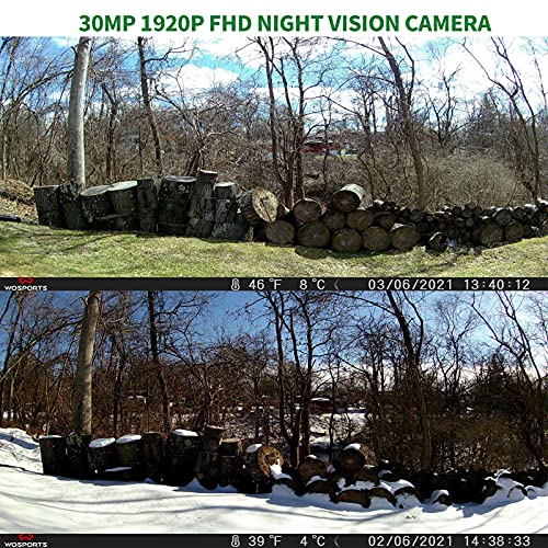 Trail Camera,30MP 1920P FHD 0.2S Trigger Motion Activated,Game Hun...