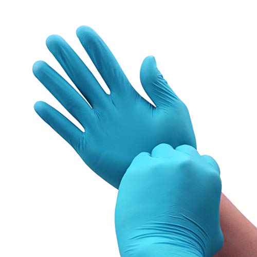 Wostar Nitrile Disposable Gloves 2.5 Mil Pack of 100, Latex Free S...