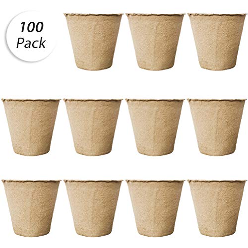 Wouier Seed Pots,Plant Starter Pots,Peat Pots Seedling Herb Seed S...