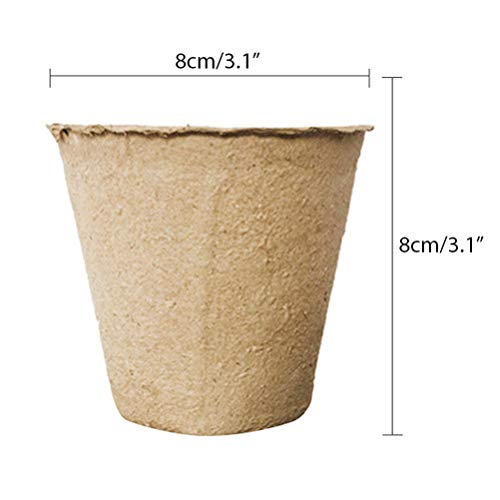 Wouier Seed Pots,Plant Starter Pots,Peat Pots Seedling Herb Seed S...