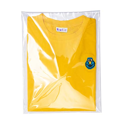 Wowfit 100 Count 10x13 inches Clear Cellophane Plastic Bags, Resea...