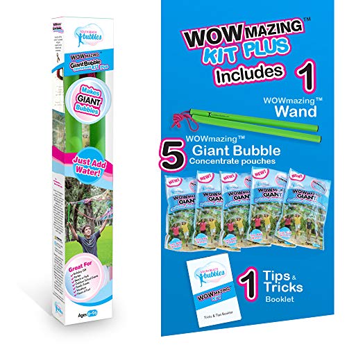 WOWMAZING Giant Bubble Kit: Kit Plus: 7-Piece Set Great Value - ...