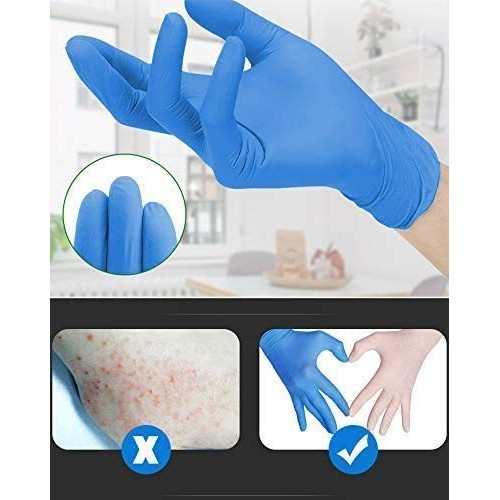 WowTowel 100pcs Disposable Nitrile Gloves Exam Gloves Latex-free, ...