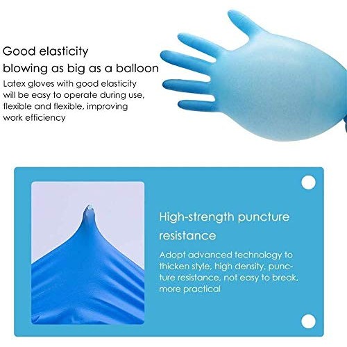 WowTowel 100pcs Disposable Nitrile Gloves Exam Gloves Latex-free, ...