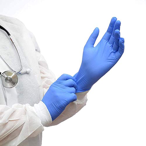 WowTowel 100pcs Disposable Nitrile Gloves Exam Gloves Latex-free, ...