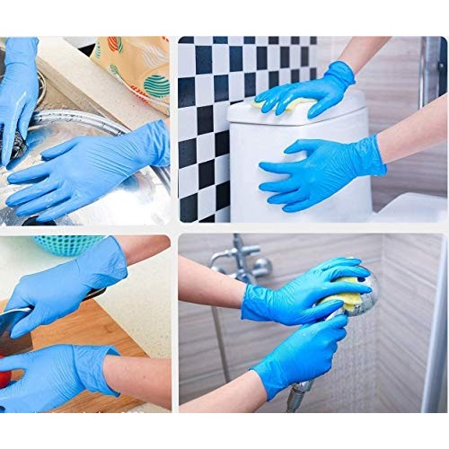 WowTowel 100pcs Disposable Nitrile Gloves Exam Gloves Latex-free, ...