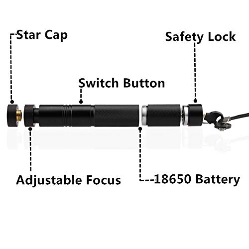 WQFXYZ Green Light Pointer High Power Visible Beam with Adjustable...
