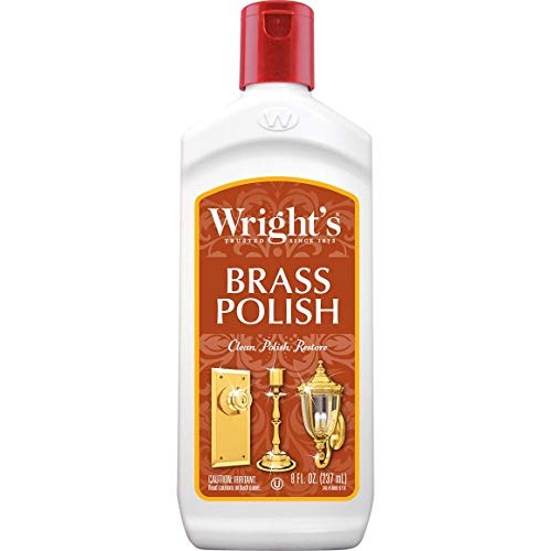 Wrights Brass and Copper Polish and Cleaner - 8 Ounce - Gently Cl...