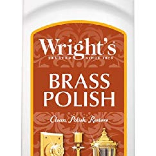 Wrights Brass and Copper Polish and Cleaner - 8 Ounce - Gently Cl...
