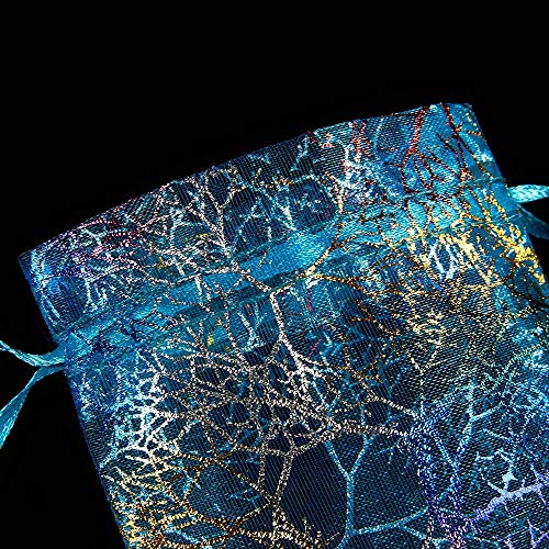 WSERE 50 Pieces Organza Gift Bags Drawstring Packing Bag Wedding B...
