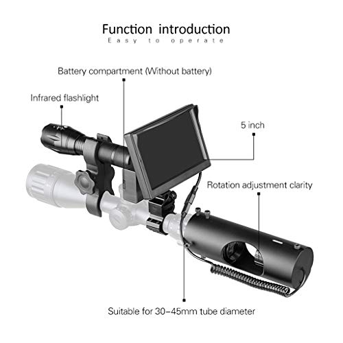 WSHA 850nm Infrared Digital Night Vision Riflescopes with Night Sc...