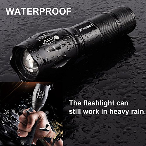 LED Flashlight - Wsiiroon 1600 Lumen XML-T6 Handhold Flashlight-Po...