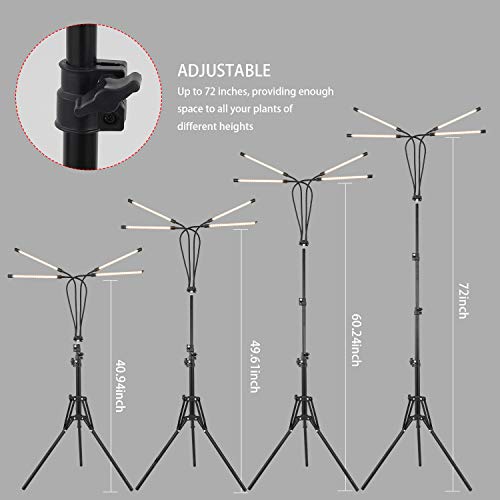 LED Plant Grow Light with Stand,WTINTELL LED Grow Light Full Spect...