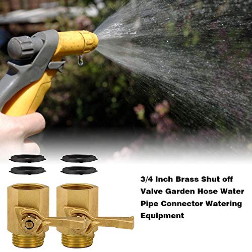 Brass Shut Off Ball Valve 3/4 Inch Heavy Duty Shut Off Valve 2 Pac...