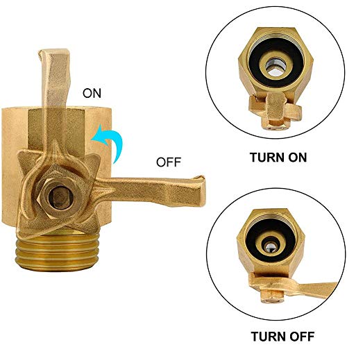 Brass Shut Off Ball Valve 3/4 Inch Heavy Duty Shut Off Valve 2 Pac...