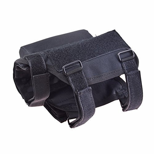 Rifle Buttstock, Adjustable Tactical Cheek Rest Pad Ammo Pouch wit...
