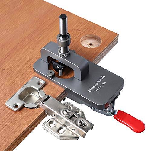 35mm Concealed Hinge Jig with Clamp Forstner Drill Bit Drilling Gu...