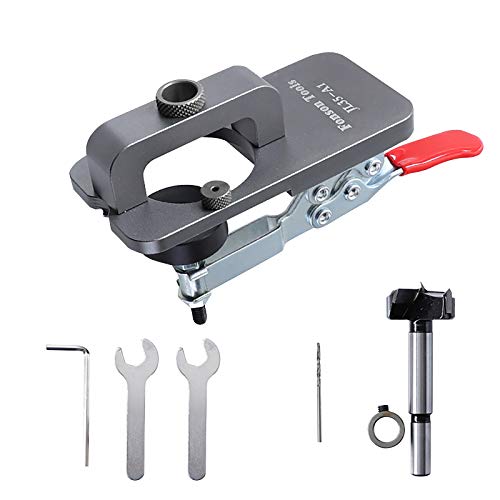 35mm Concealed Hinge Jig with Clamp Forstner Drill Bit Drilling Gu...