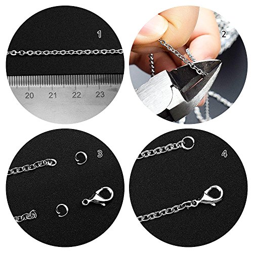 Silver Stainless Steel Cable Chain WXJ13 Brand 11m 36FT Jewelry Ma...