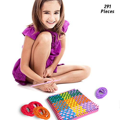 WXJ13 288 Pieces Loom Potholder Loops Weaving Loom Loops 7 Inch We...