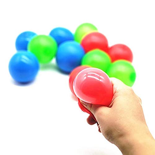 WXLAA 3Pcs Sticky Balls for Ceiling Wall Stress Relief Dodgeball G...