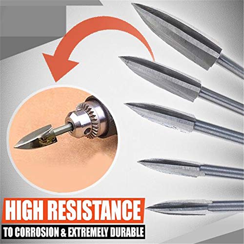 Wood Carving and Engraving Drill Bit Set,for DIY, Metal Polishing,...