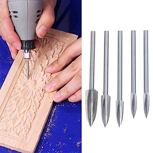 Wood Carving and Engraving Drill Bit Set,for DIY, Metal Polishing,...