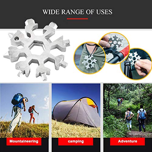 18-in-1 Snowflake Multi-Tools Portable Pocket Tool Wrench Ratchet ...